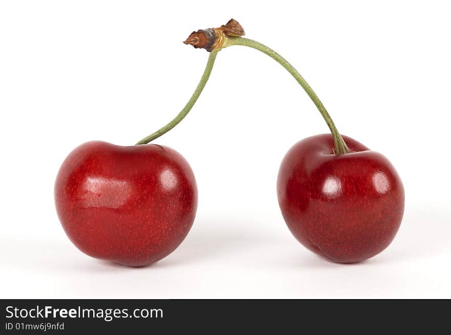 Close-up of cherry red and appetizing. Close-up of cherry red and appetizing