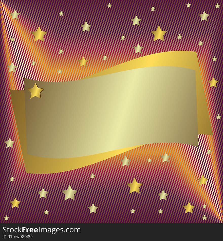 Silvery frame with stars and place for the text (vecto. Silvery frame with stars and place for the text (vecto