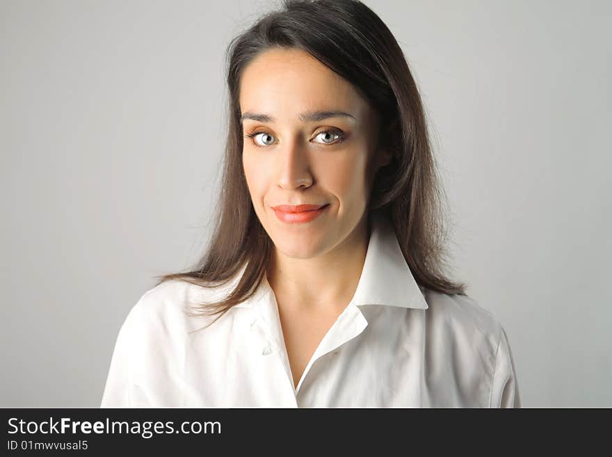 Portrait of beautiful young woman