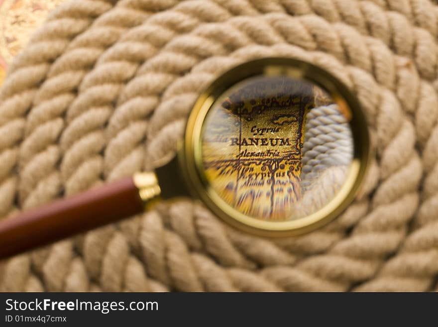 A beautiful yellow rope on background. A beautiful yellow rope on background