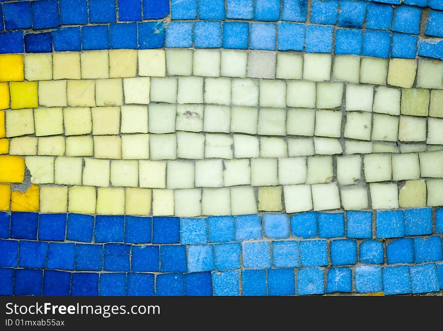 A image of a colorful arty mosaic