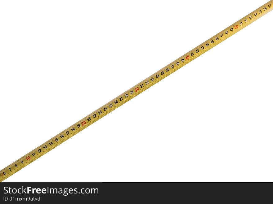 Yellow meter isolated on the white backgroun with clipping path. Yellow meter isolated on the white backgroun with clipping path