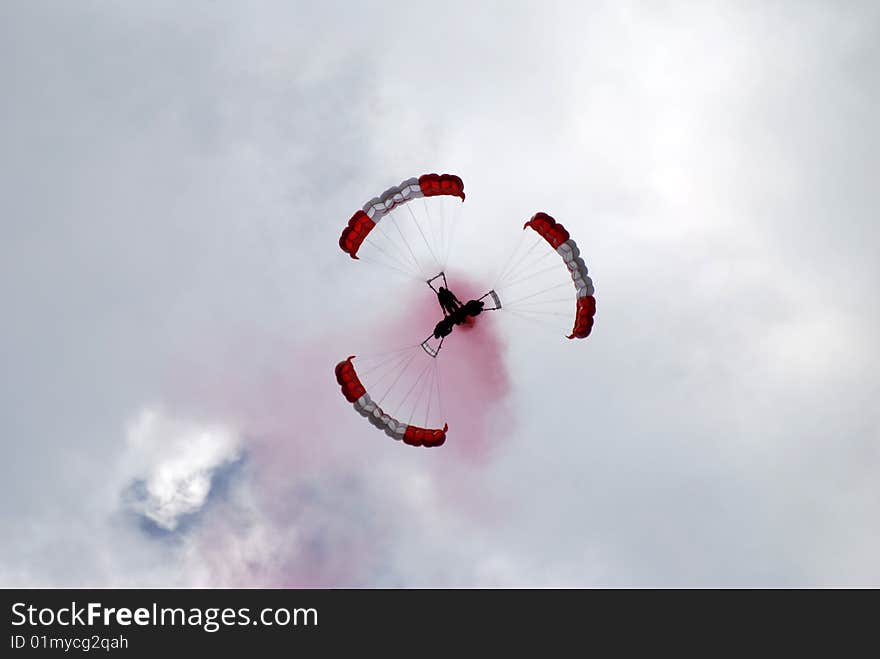 Three Parachutes In The Sky