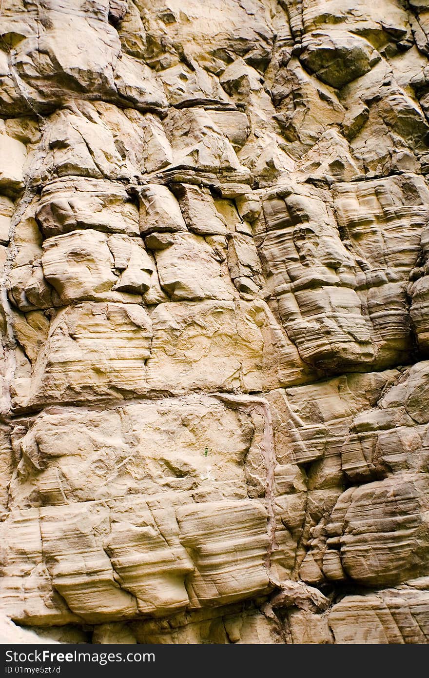 Sandstone wall texture and background