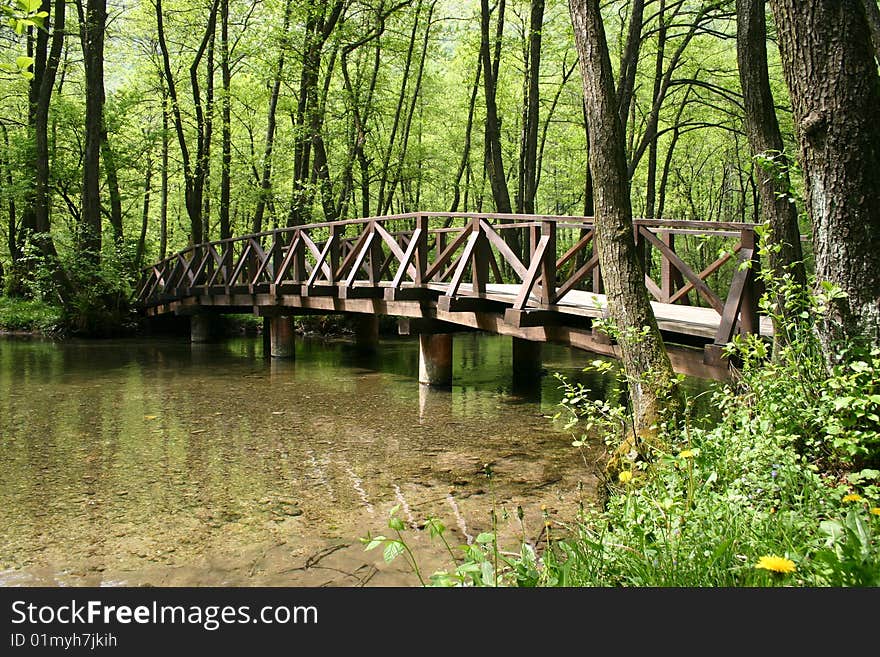 Wooden bridge