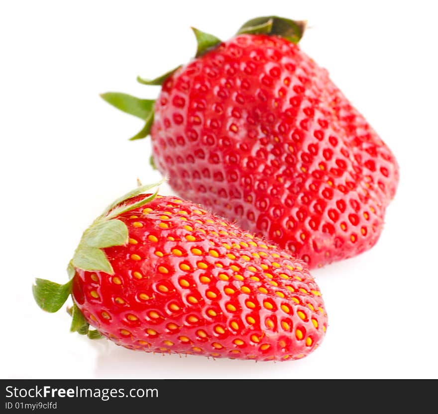 Strawberries isolated on white background. Strawberries isolated on white background