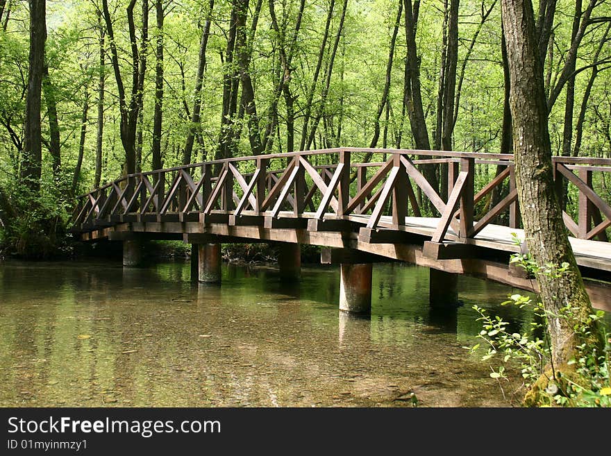 Wooden bridge