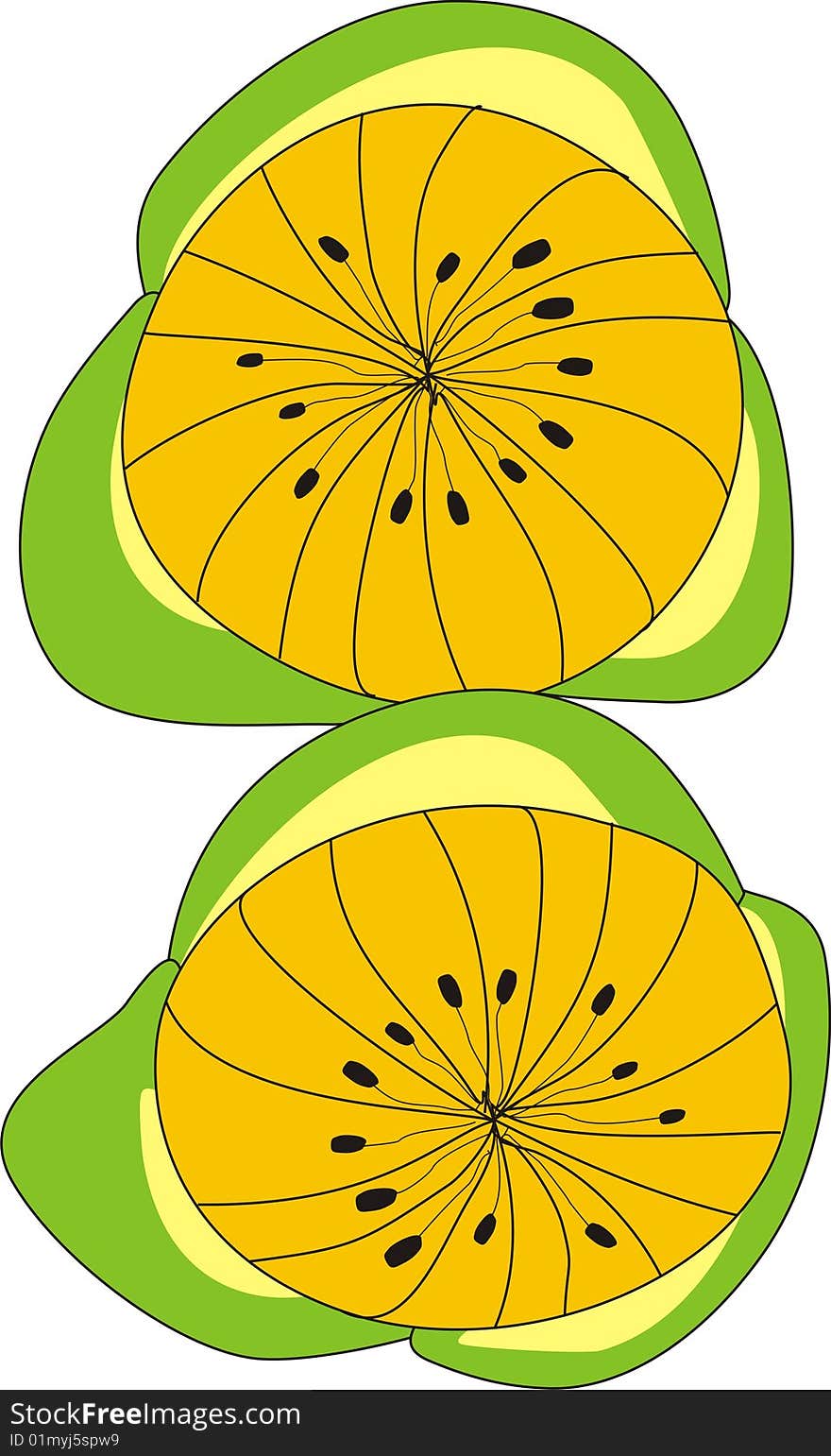 Yellow fruits