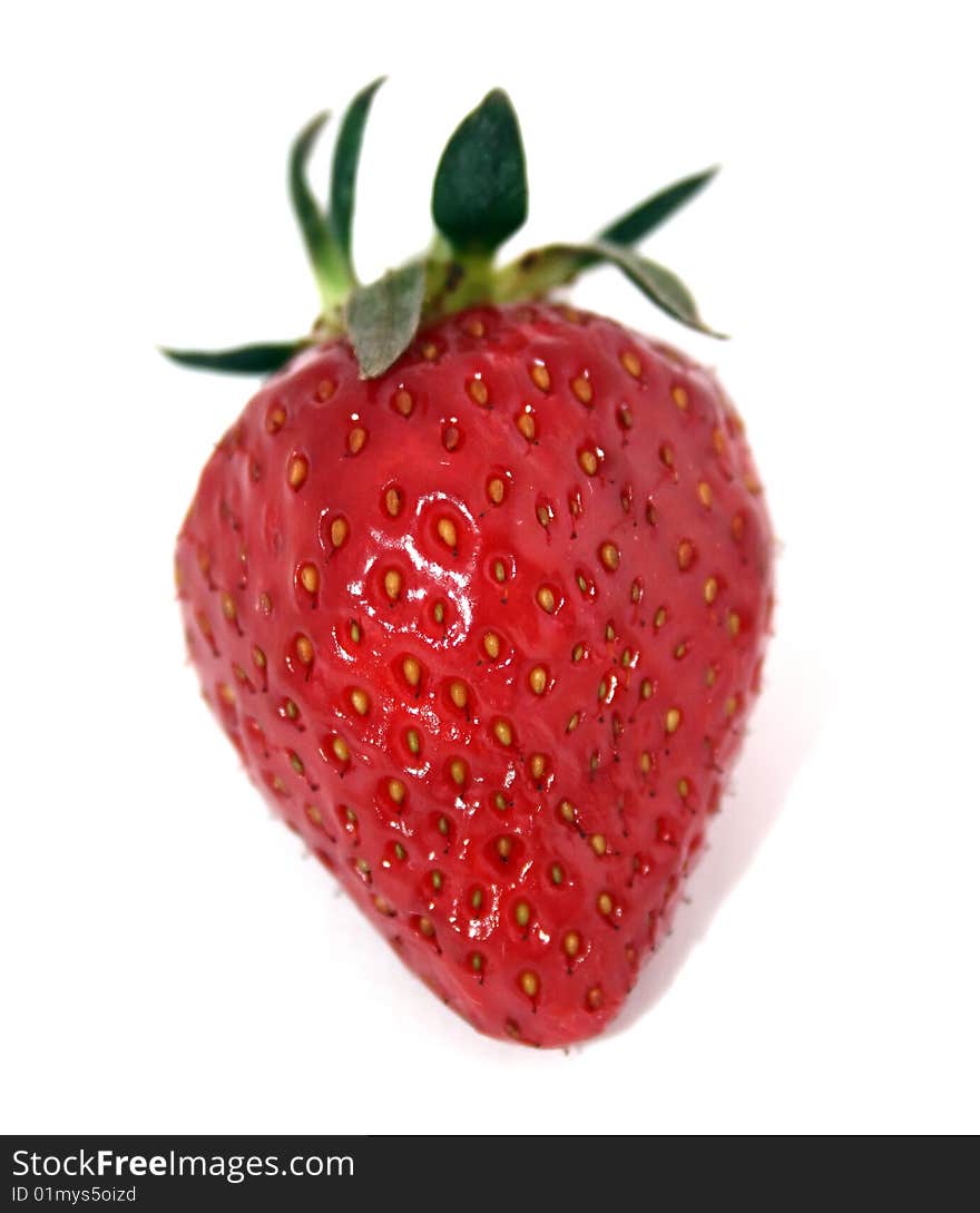 Strawberry close up isolated