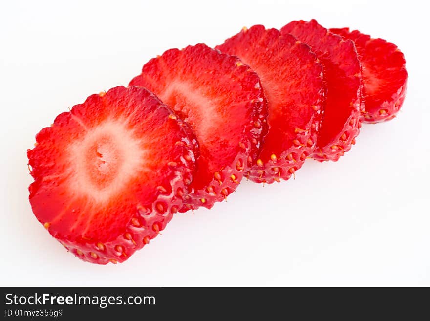 Strawberries isolated on white background. Strawberries isolated on white background