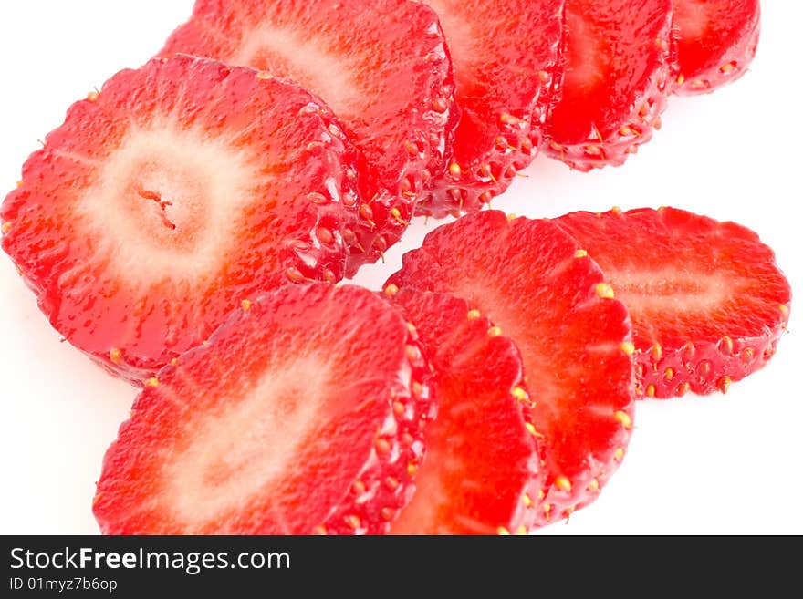 Strawberries isolated on white background. Strawberries isolated on white background