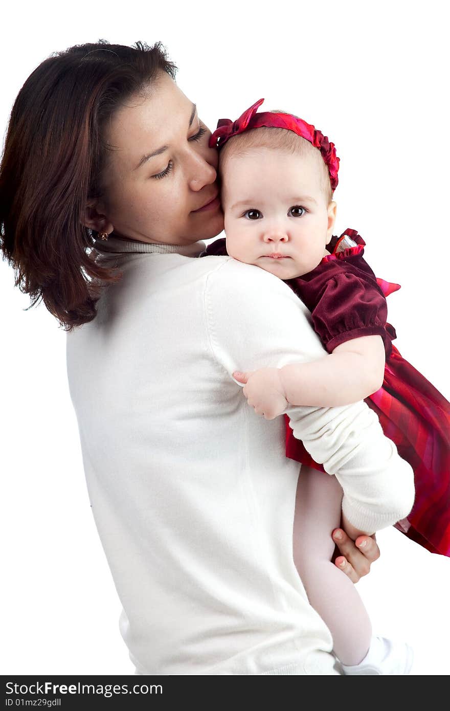 Young mother with her cute baby. Young mother with her cute baby