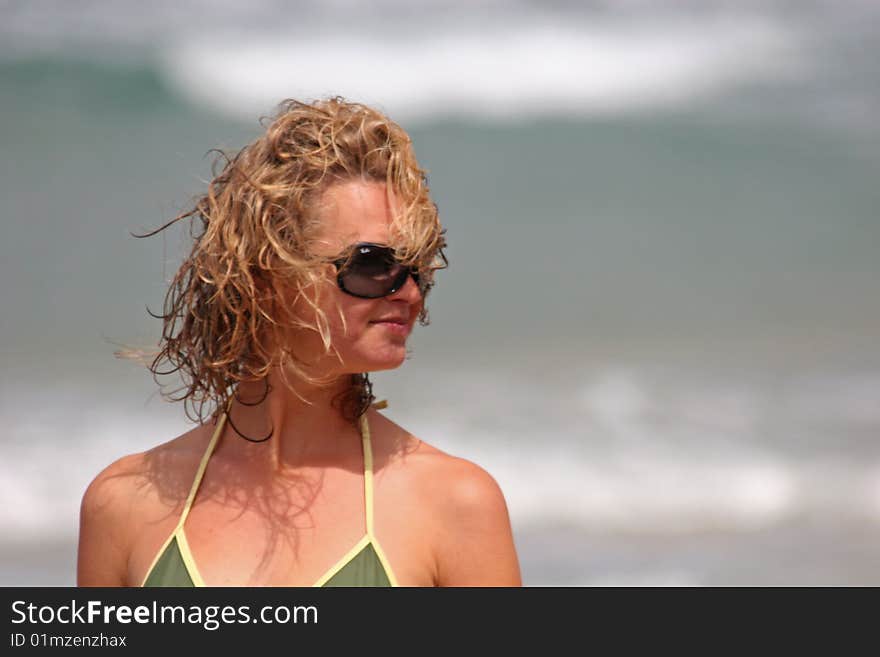 Girl On Beach