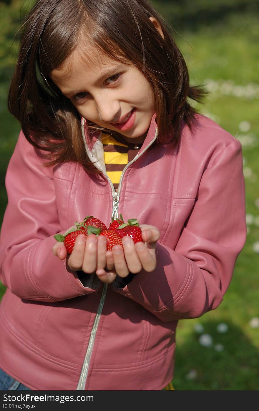 Girl With Strawberries