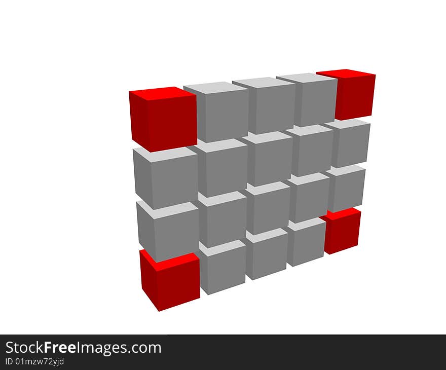 3d Box Wall 19