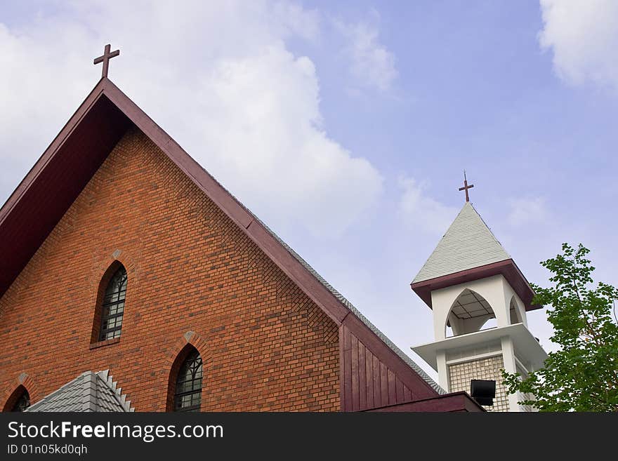 Top of Catholic church