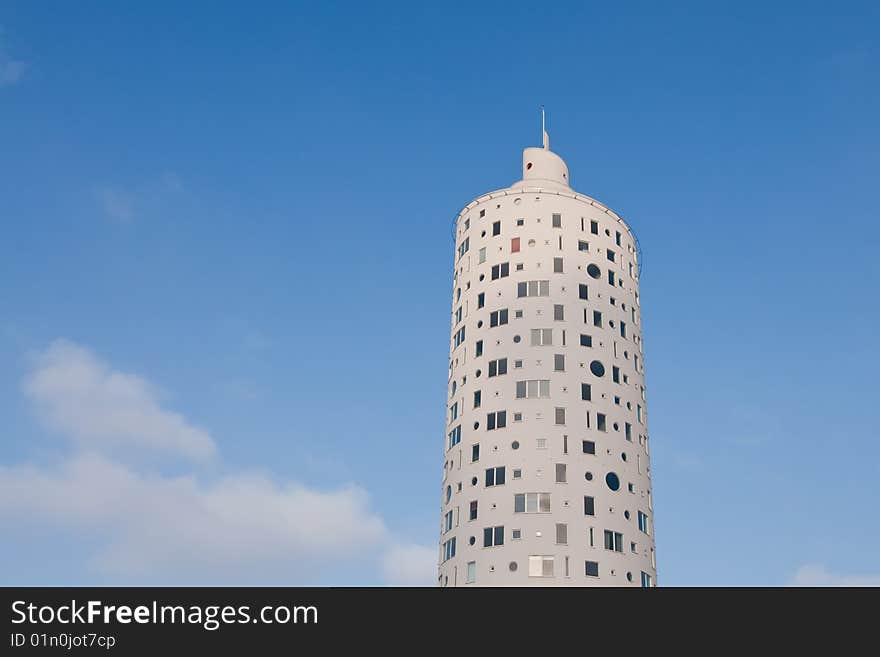 New tall round shape building in Tartu, Estonia. New tall round shape building in Tartu, Estonia