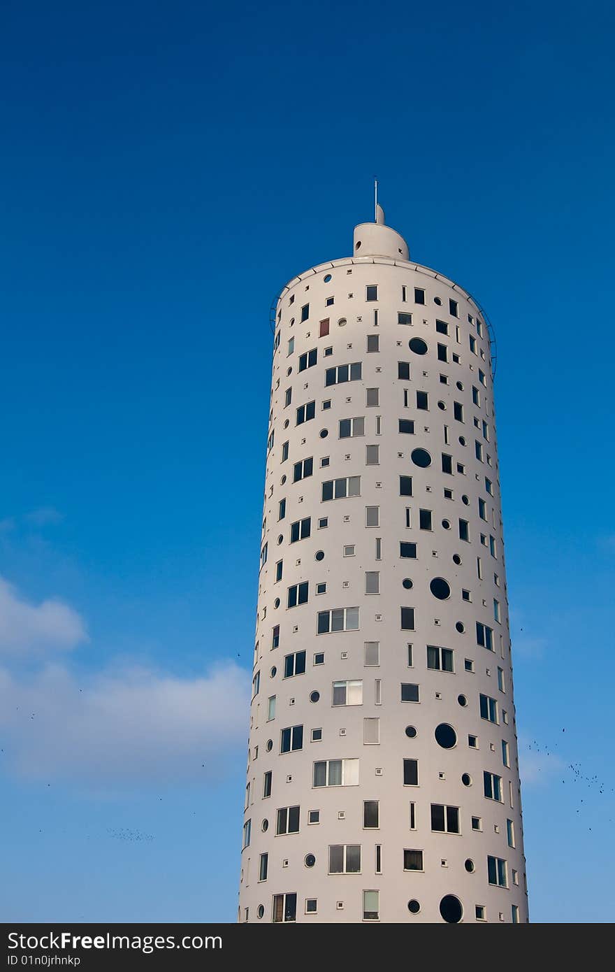 New tall round shape building in Tartu, Estonia. New tall round shape building in Tartu, Estonia