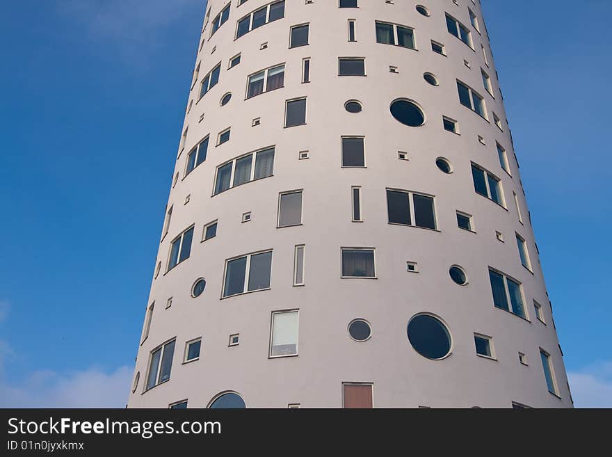 New tall round shape building in Tartu, Estonia. New tall round shape building in Tartu, Estonia