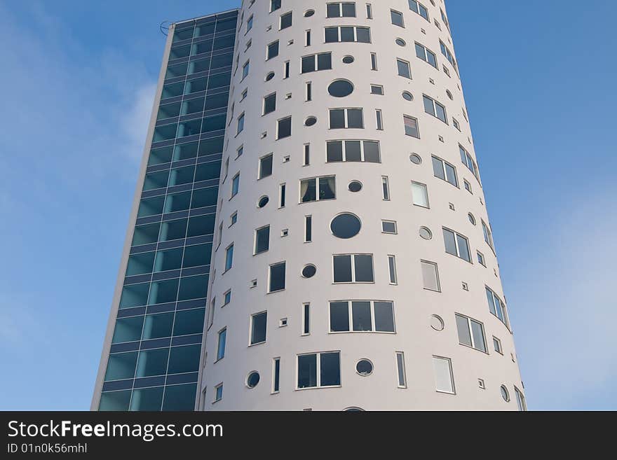 New tall round shape building in Tartu, Estonia. New tall round shape building in Tartu, Estonia