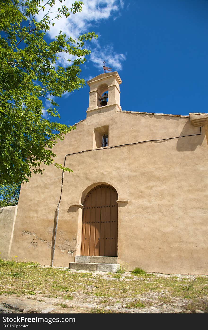 Small chapel in Villarreal of Saint Charles village in Caceres Spain. Small chapel in Villarreal of Saint Charles village in Caceres Spain