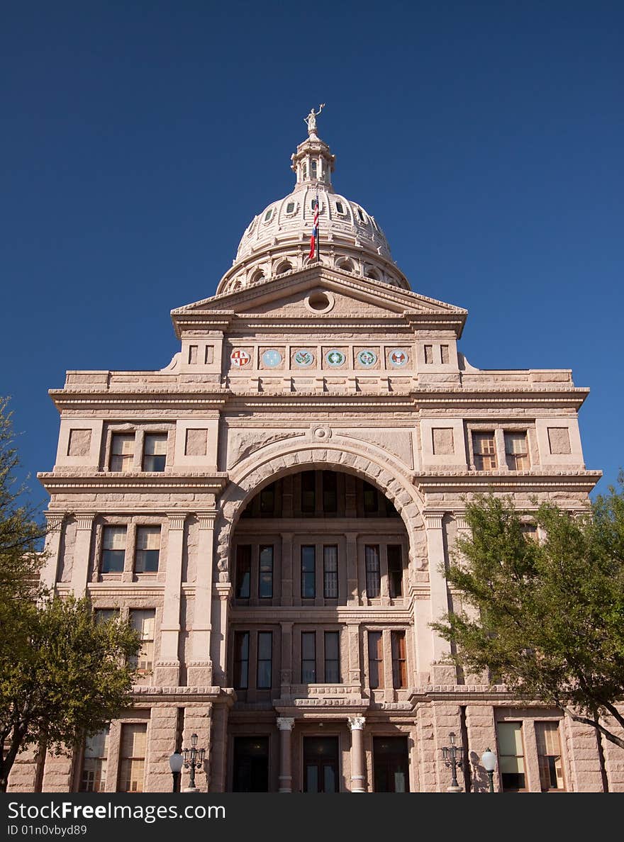 Texas State Capitol Building shot with wide angle lens