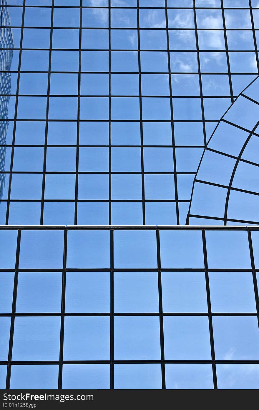 Glass Building With Square Windows