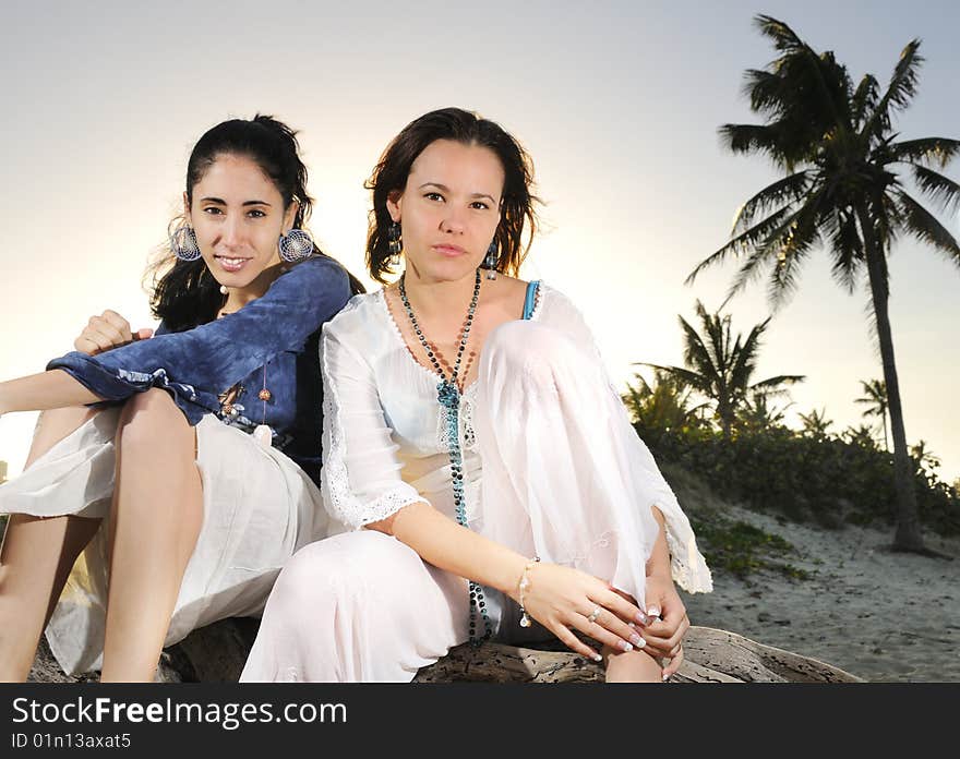 Two Girls On The Beach