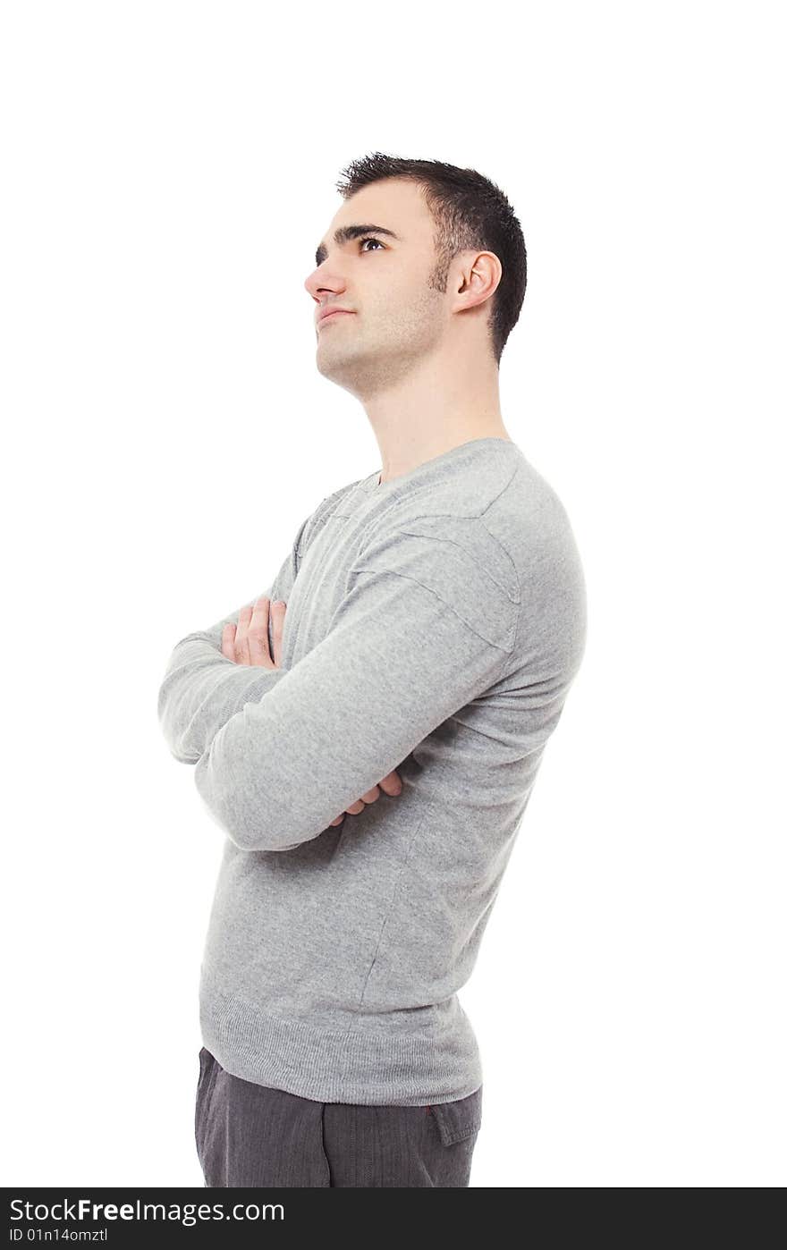 Portrait of confident man with his arms crossed. Portrait of confident man with his arms crossed