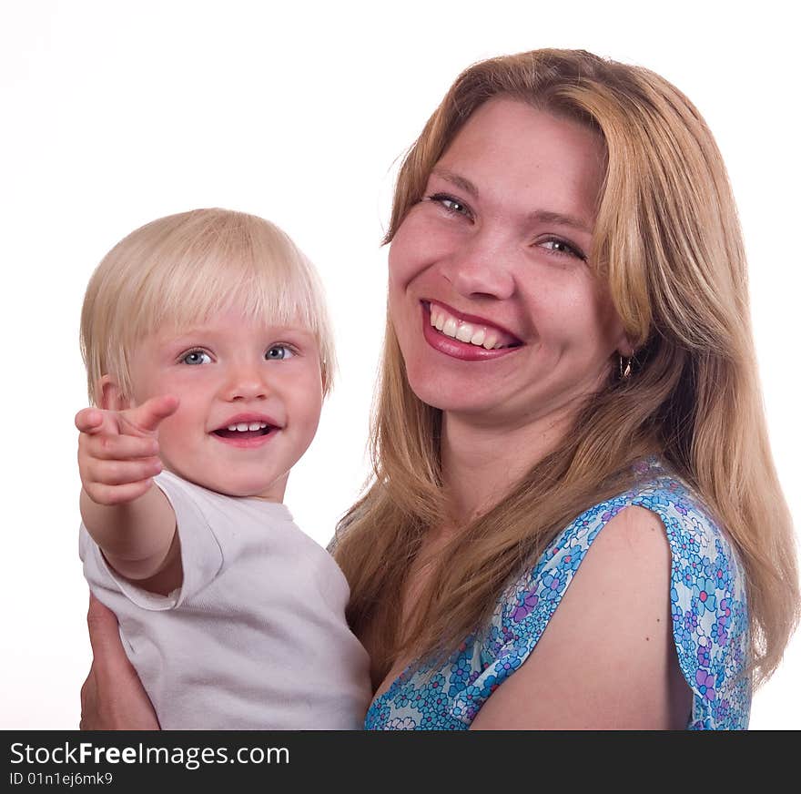 Mother with daughter laughing