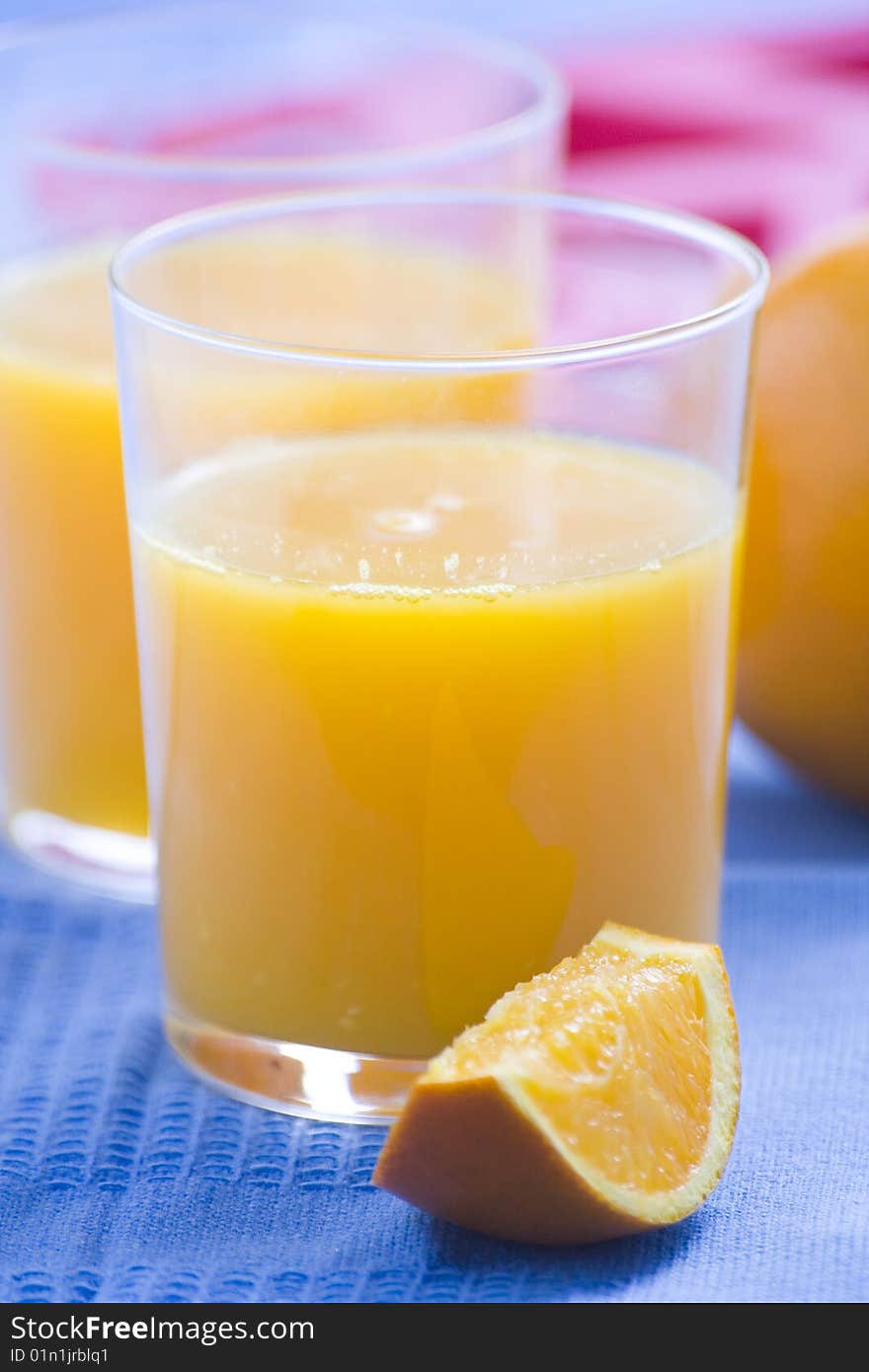 Natural fresh and delicious orange juice