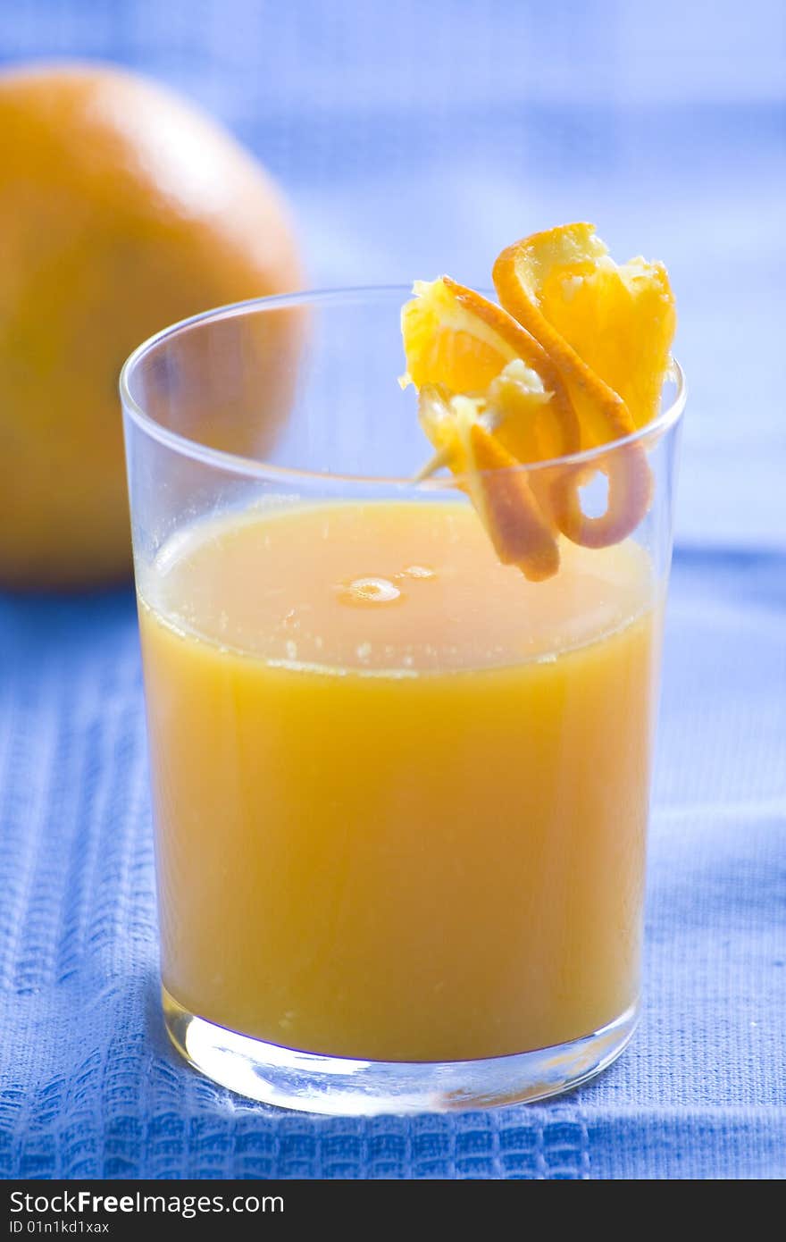 Natural fresh and delicious orange juice