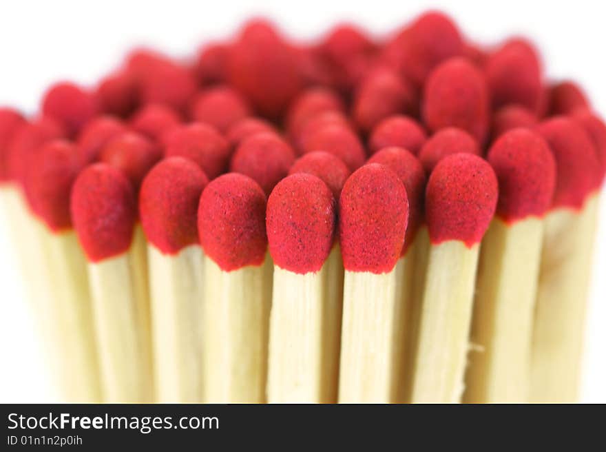 Match sticks isolated against a white background. Match sticks isolated against a white background