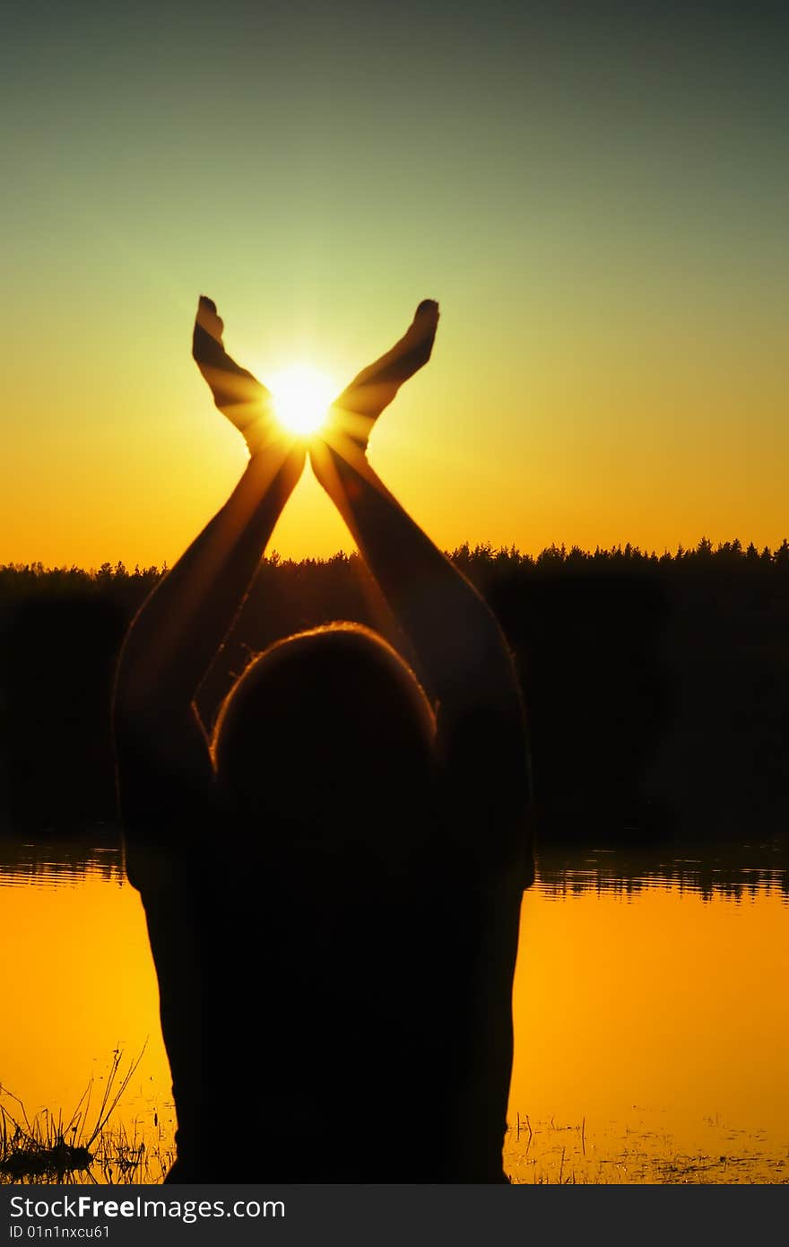 Women And Sunset