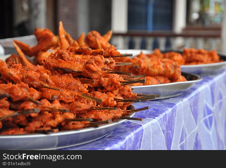 The local fried chicken take of local market. The local fried chicken take of local market.