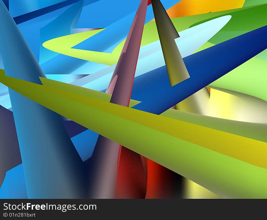 Illustration of abstract background, colors