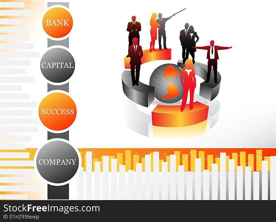 Vector illustration of business people.... business team concept