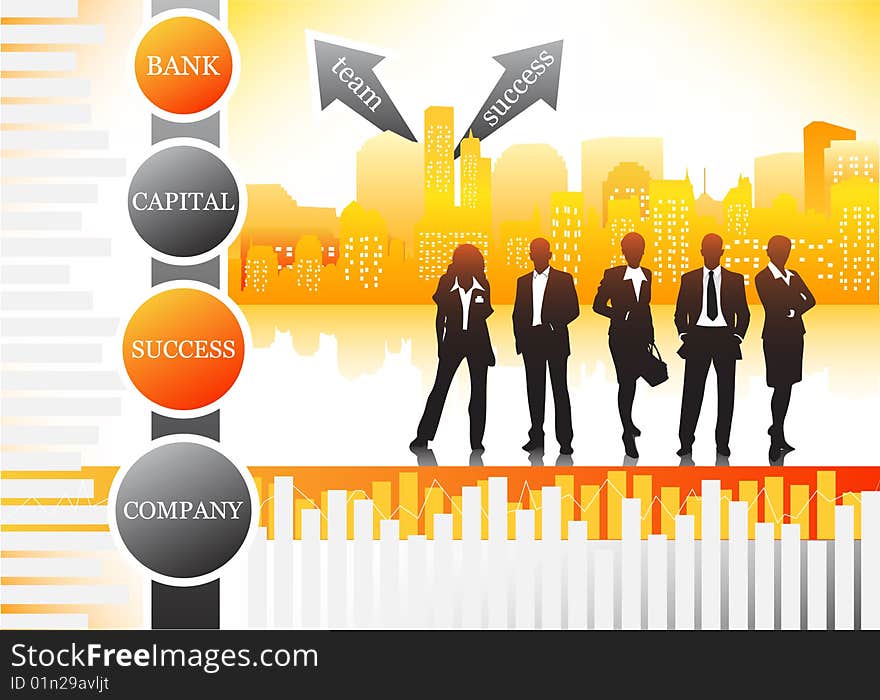 Vector illustration of business people.... business team concept