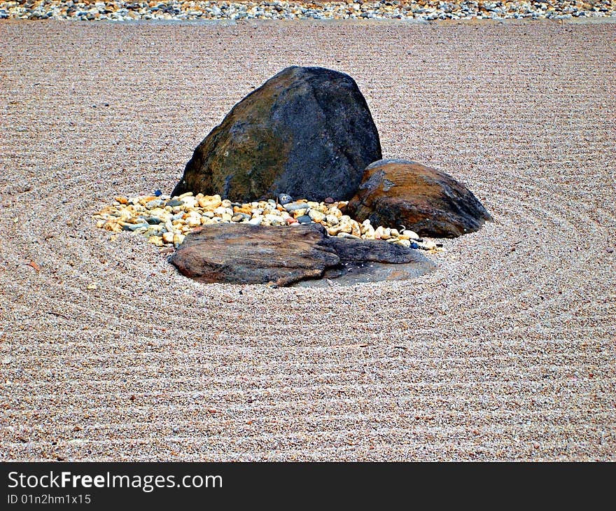 Japanese Dry Rock Garden