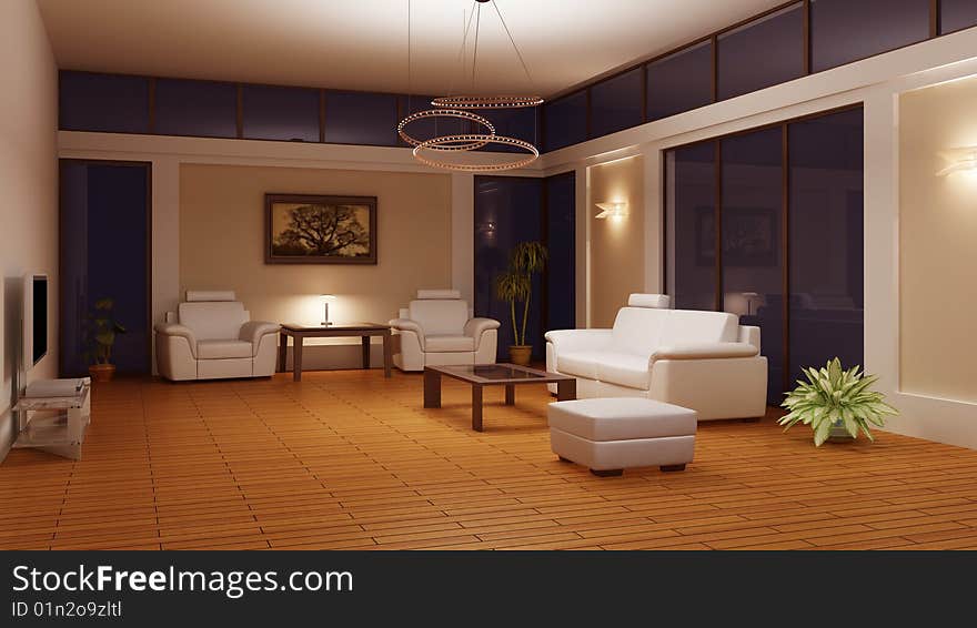 Modern Interior Of A Room