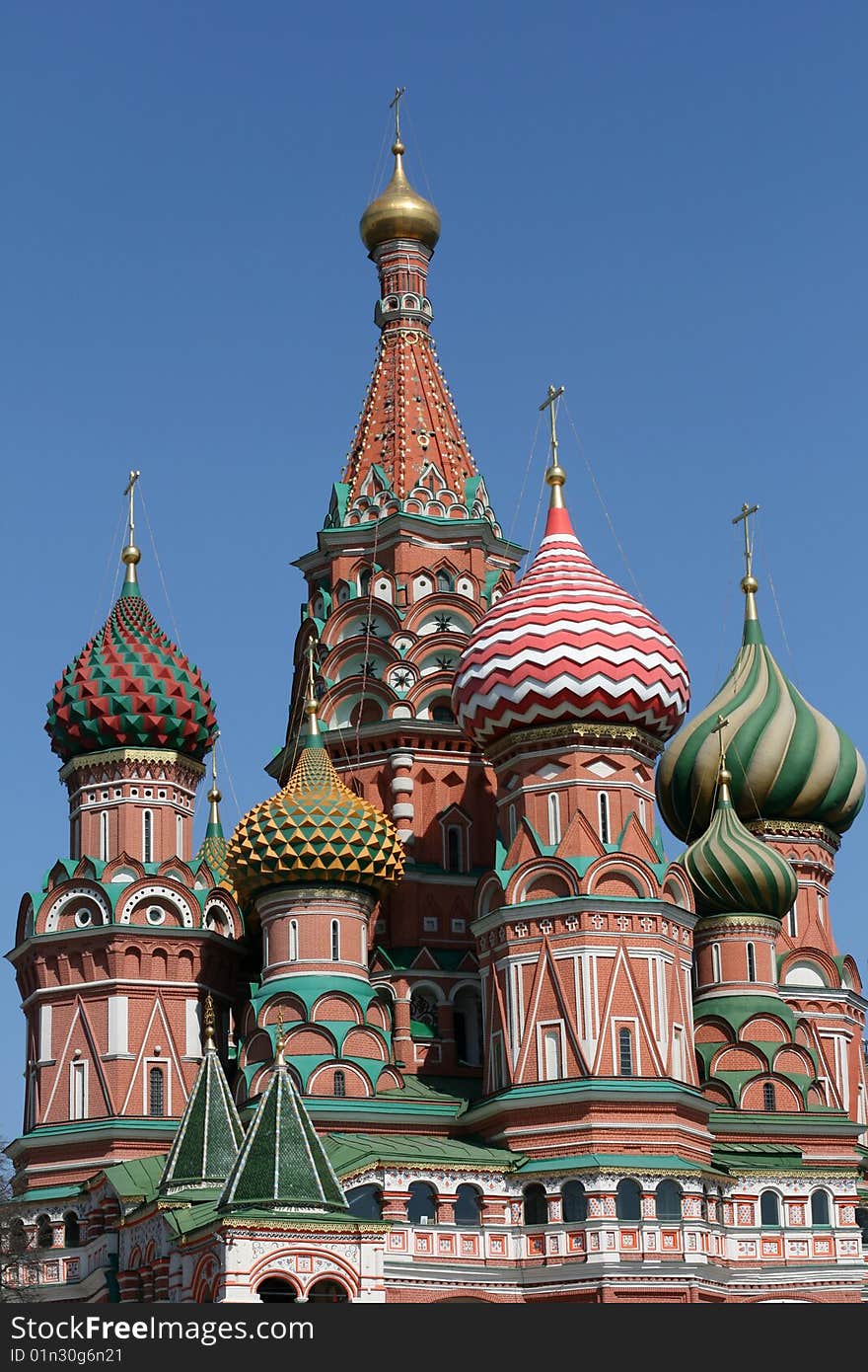 Saint Basil cathedral at Red Square in Moscow, Russia