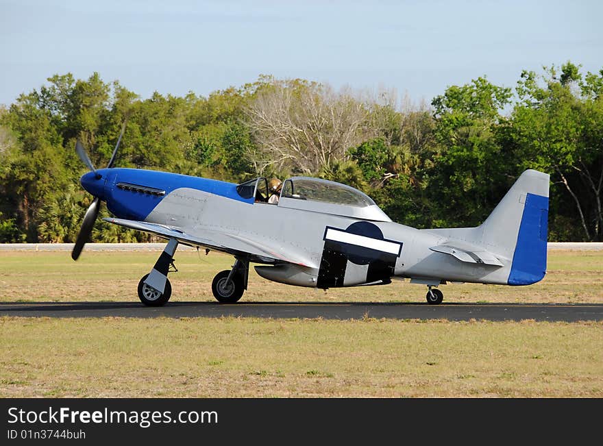 World War II era American fighter airplane. World War II era American fighter airplane