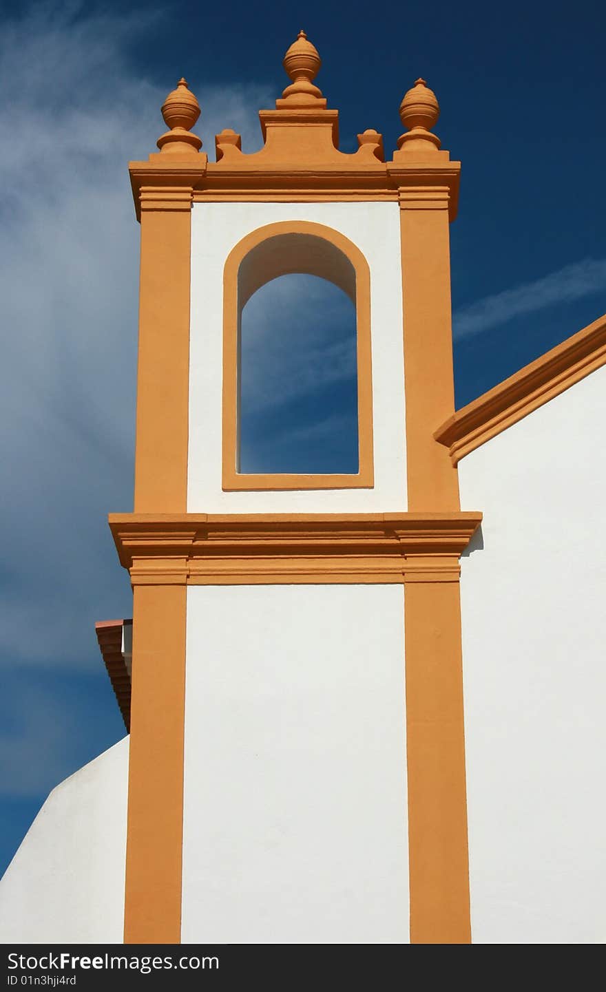 Detail of a Luz south portugal church. Detail of a Luz south portugal church