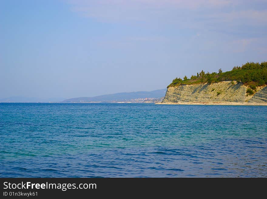 Beautiful bay in Crimea. Black sea