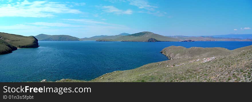 Beauty panorama from Baikal lake. Beauty panorama from Baikal lake