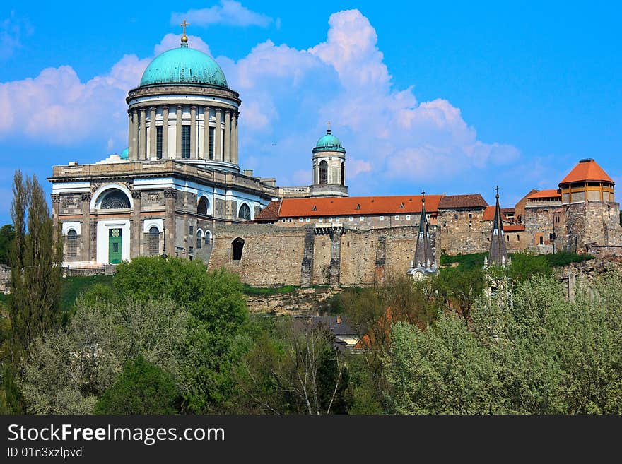 Archiepiscopal cathedral in Esztergom city.