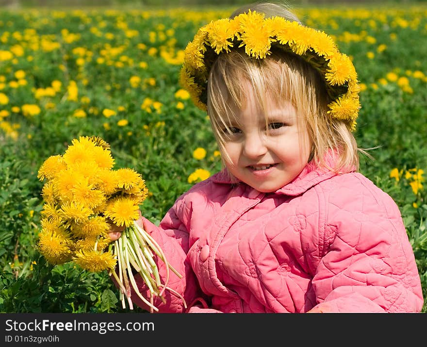 Girl And Dandelion