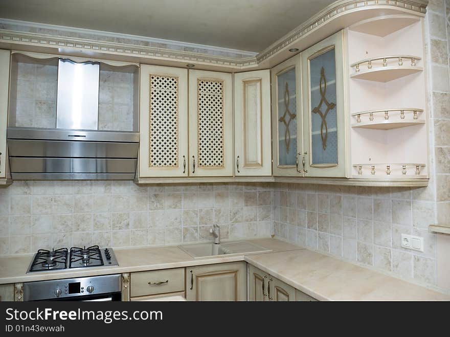 Elegant kitchen in a modern house