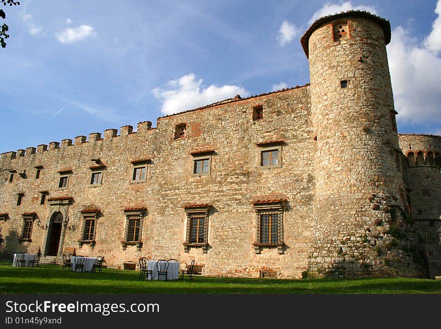 Castello di Meleto in Italy / Tuscany