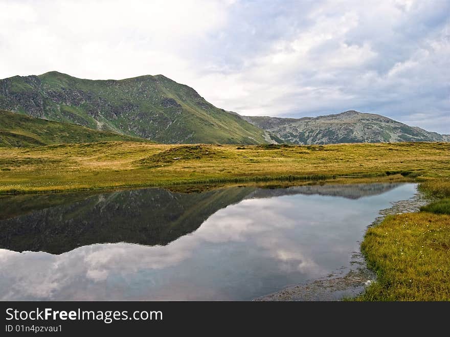 A lake in Rodnei mountains, Romania. A lake in Rodnei mountains, Romania